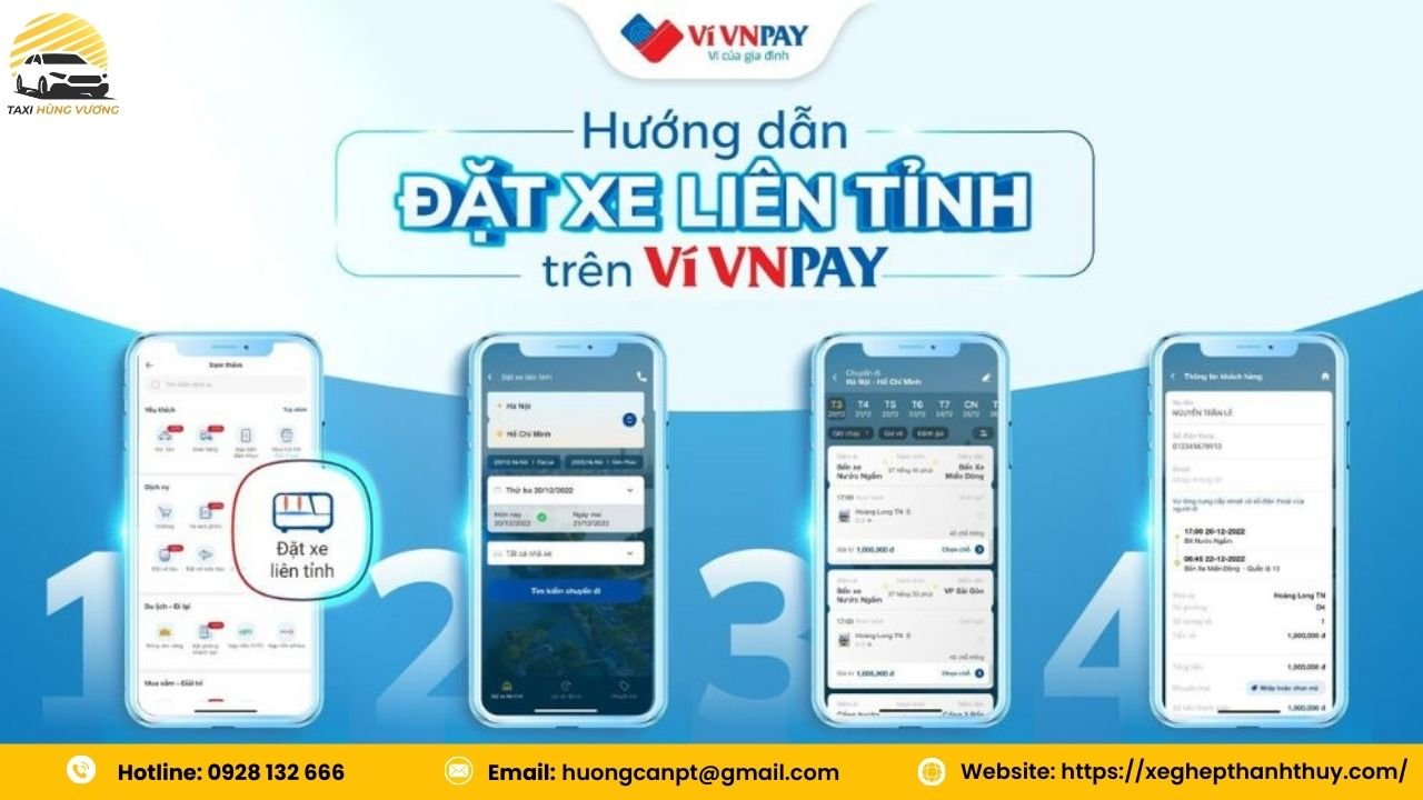 Hướng dẫn đặt xe qua hotline và nền tảng trực tuyến